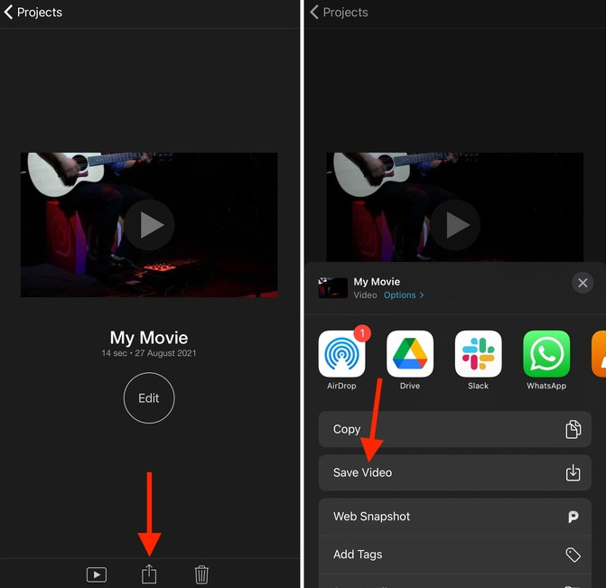 如何删除声音从iPhone视频与iMovie